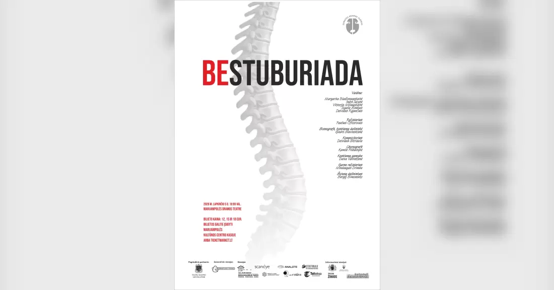 Pirkti bilietus PREMJERA | „Bestuburiada“ Marijampolė, Marijampolės dramos teatras Lapkritis 05