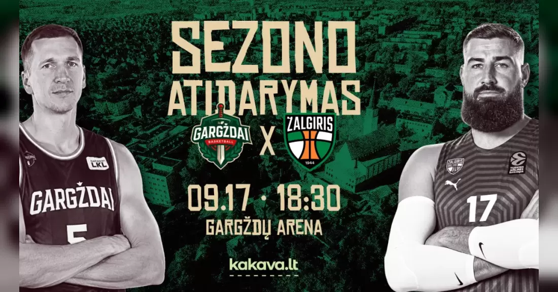Pirkti bilietus LKL: GARGŽDŲ ,,GARGŽDAI“ - KAUNO ,,ŽALGIRIS“ Gargždai, Gargždų sporto centras Rugsėjis 17