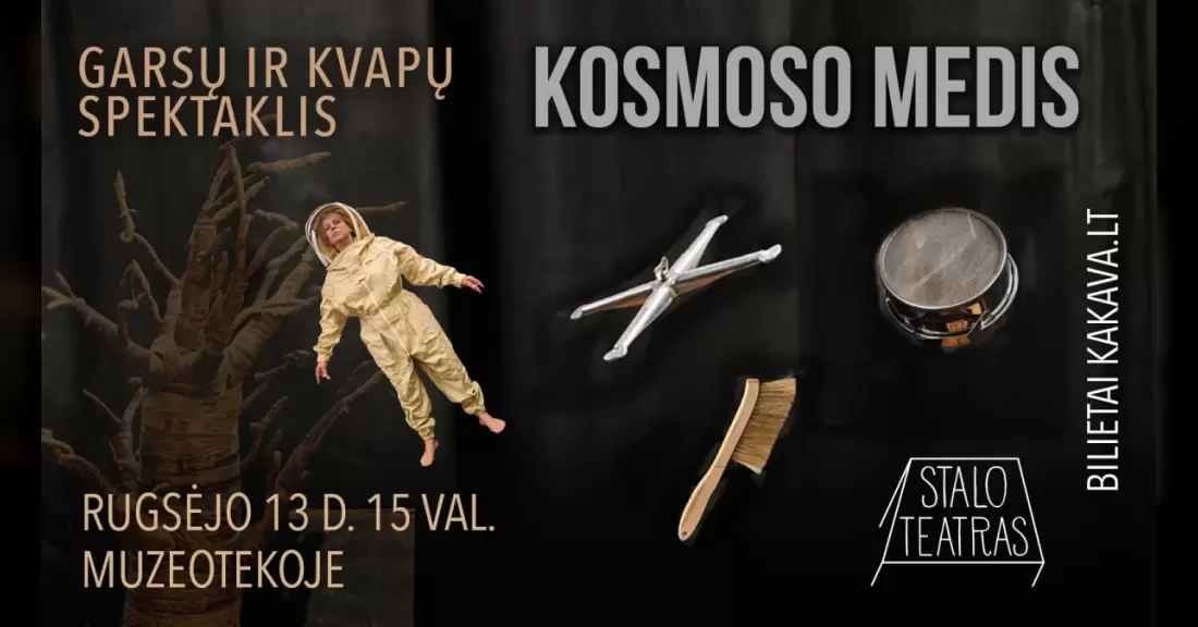 Pirkti bilietus Premjera! Garsų ir kvapų spektaklis „Kosmoso medis“ Vilnius, Lietuvos teatro, muzikos ir kino muziejus Rugsėjis 13