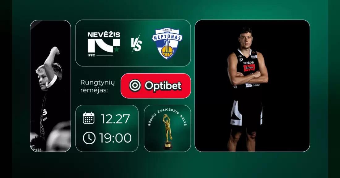 Pirkti bilietus LKL rungtynės: Kėdainių „Nevėžis“ – Klaipėdos „Neptūnas“ Kėdainiai, Kėdainių arena Gruodis 27