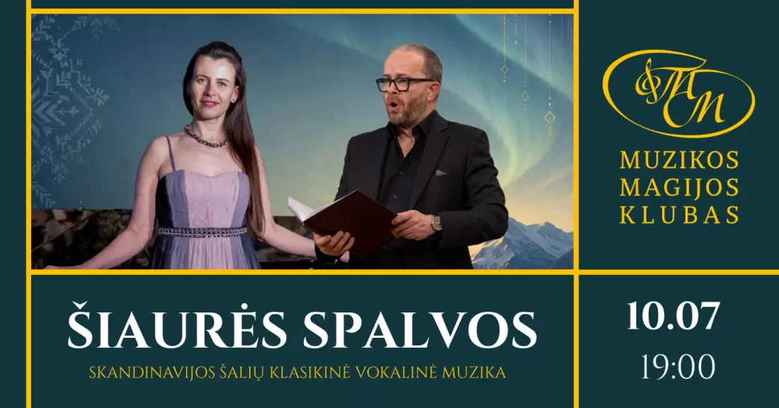 Pirkti bilietus Šiaurės spalvos | Stein Skjervold ir Giedrė Muralytė Vilnius, Muzikos magijos klubas Spalis 07