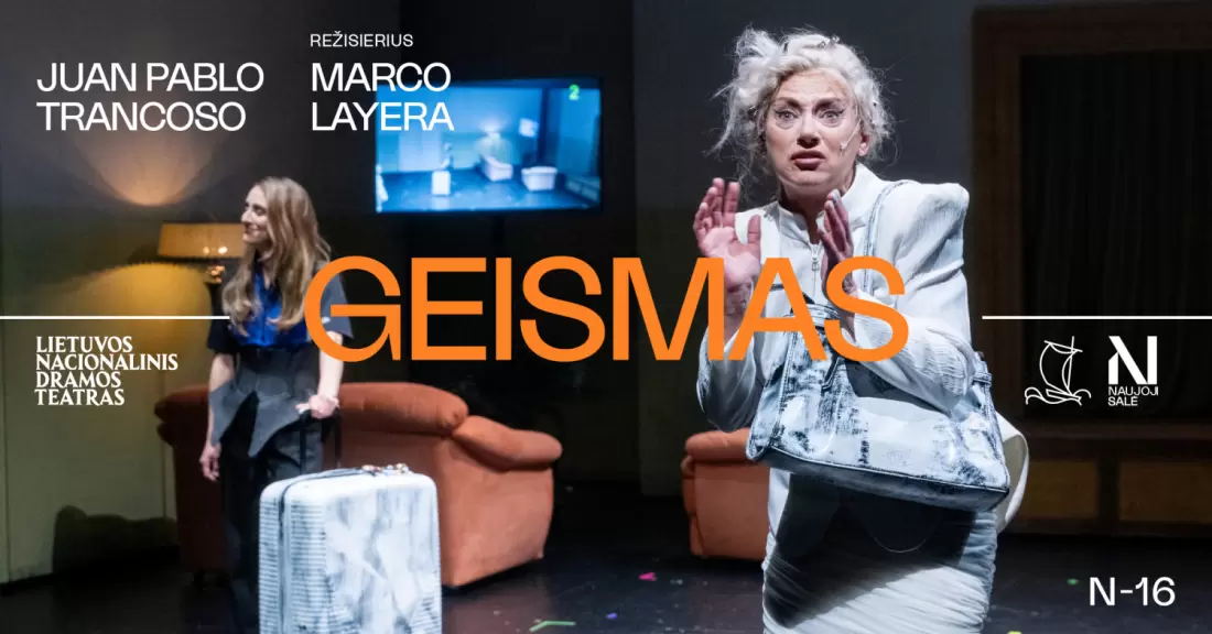 Pirkti bilietus LNDT | Juan Pablo Troncoso. GEISMAS, rež. Marco LAYERA Vilnius, Lietuvos nacionalinis dramos teatras Gruodis 11