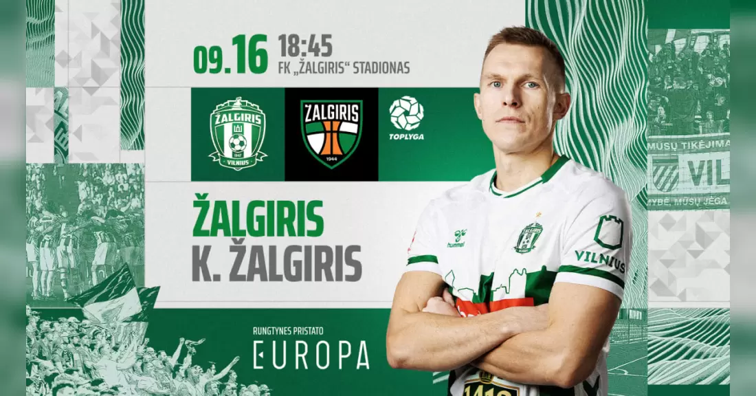 Pirkti bilietus Top lygos rungtynės: FK Žalgiris - Kauno Žalgiris Vilnius, Žalgirio namų stadionas Rugsėjis 16