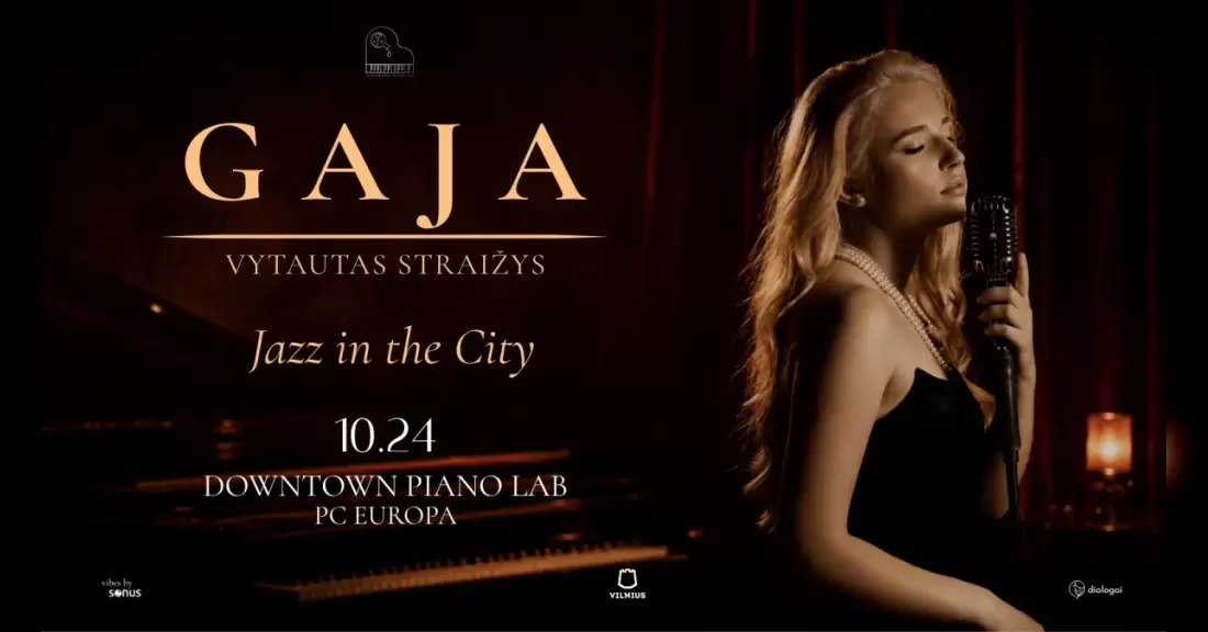 Pirkti bilietus Jazz In The City | GAJA ir Vytautas Straižys Vilnius, Downtown Piano Lab Spalis 24