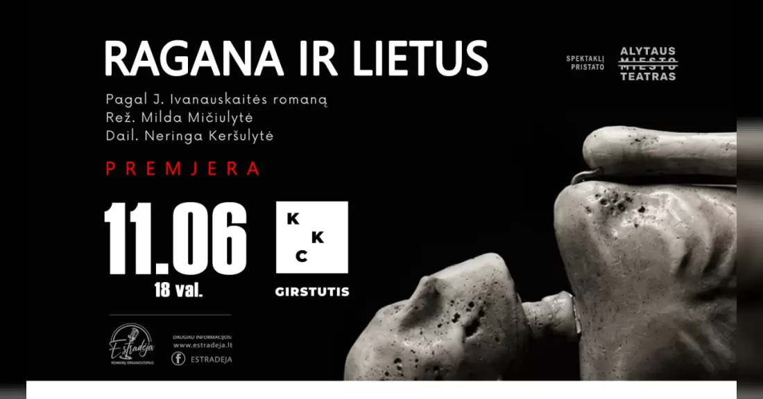 Pirkti bilietus PREMJERA. RAGANA IR LIETUS Kaunas, Kauno kultūros centro Girstučio padalinys Lapkritis 06