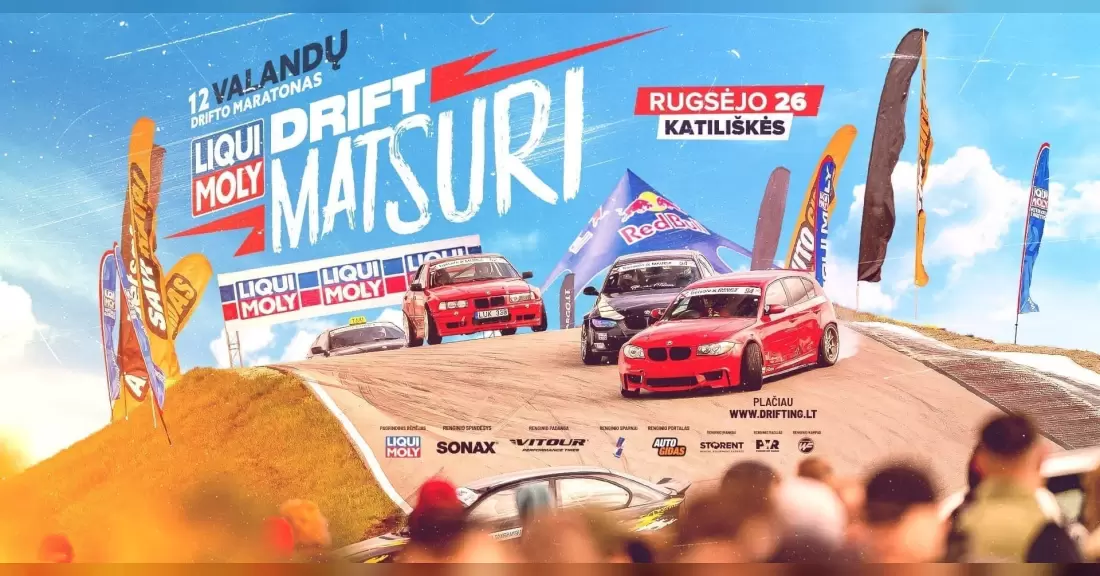 Pirkti bilietus Drifto maratonas - Liqui Moly Drift Matsuri Katiliškės, Driftiškės Rugsėjis 26