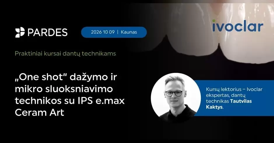 Pirkti bilietus KAUNAS | „One shot“ dažymo ir mikro sluoksniavimo technikos su IPS e.max Ceram Art Kaunas, UZE Academy (Drobės g. 62 Spalis 09
