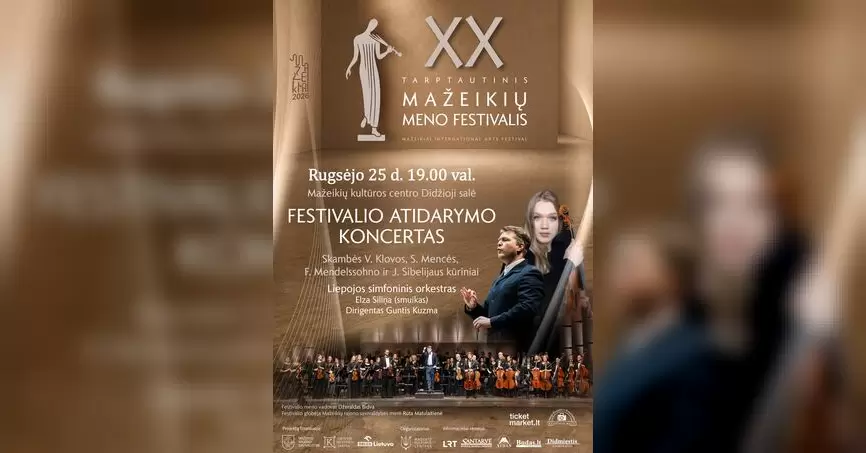 Pirkti bilietus Festivalio atidarymo koncertas Mažeikiai, Mažeikių kultūros centras Rugsėjis 25
