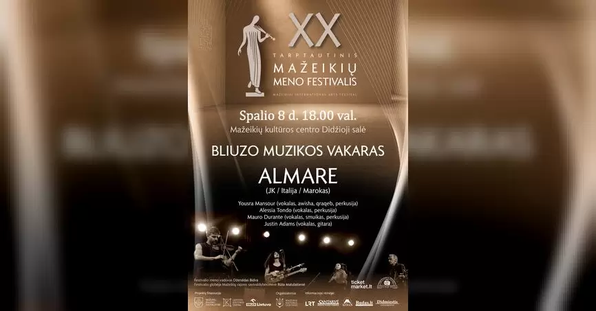 Pirkti bilietus BLIUZO MUZIKOS VAKARAS Mažeikiai, Mažeikių kultūros centras Spalis 08