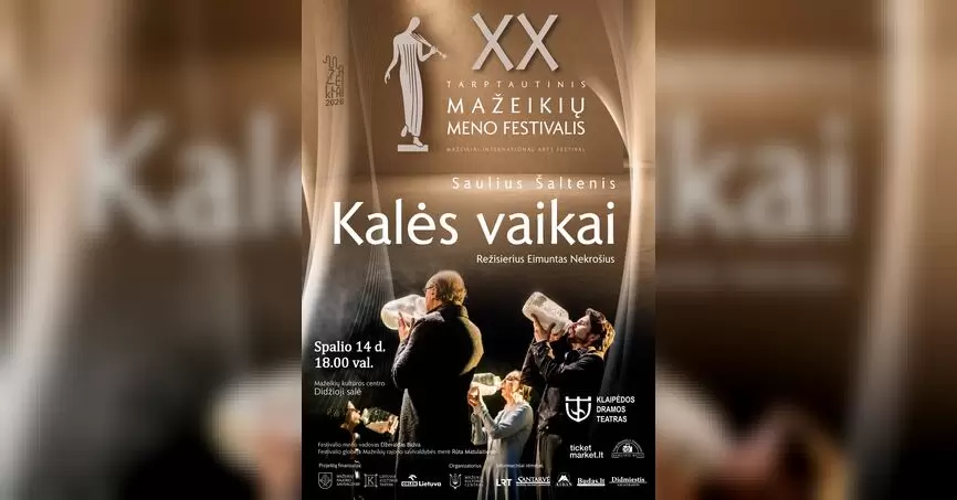 Pirkti bilietus Klaipėdos dramos teatro spektaklis KALĖS VAIKAI Mažeikiai, Mažeikių kultūros centras Spalis 14