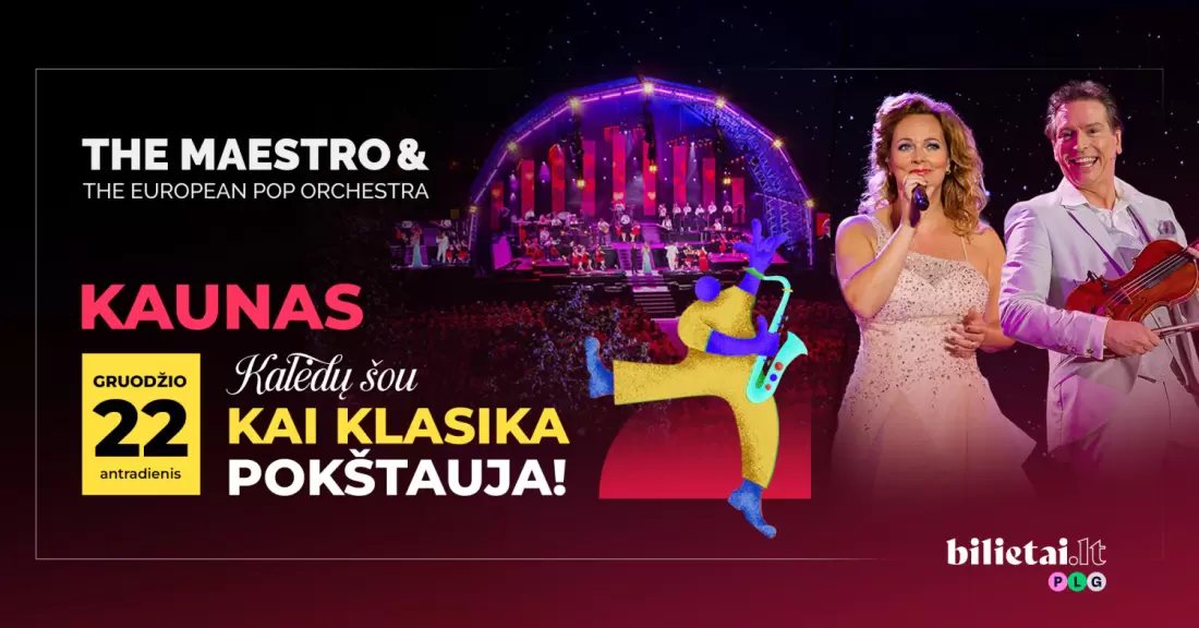 Pirkti bilietus The Maestro & European Pop Ochestra Kalėdų šou 