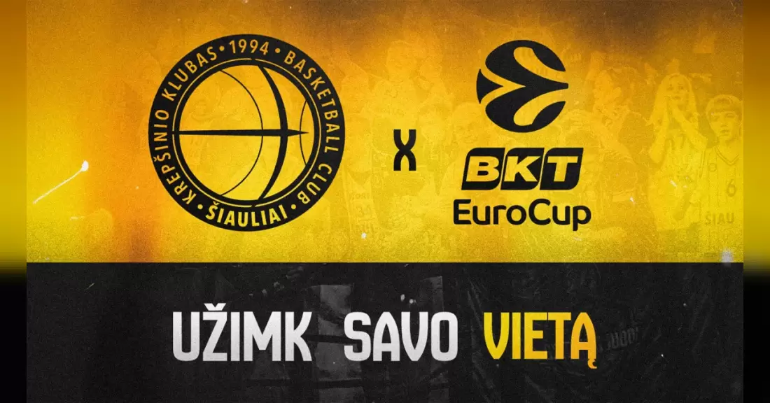 Pirkti bilietus EuroCup rungtynės: „Šiauliai“ – Londono „Lions“ Šiauliai, Šiaulių arena Rugsėjis 30
