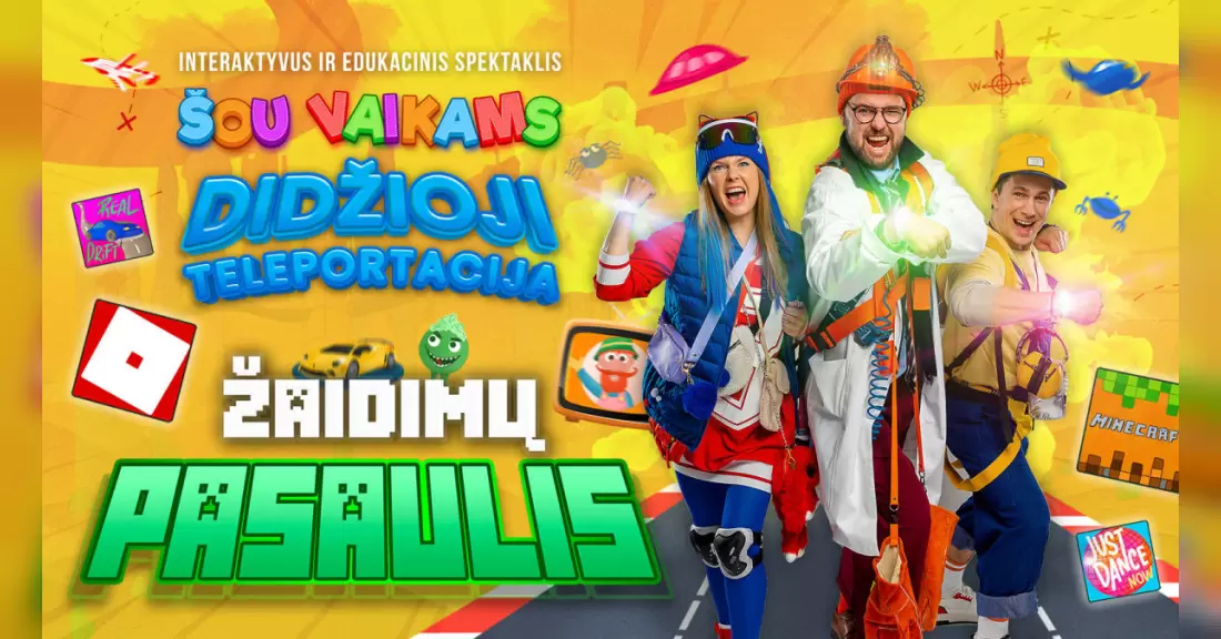 Pirkti bilietus Didžioji teleportacija - Žaidimų pasaulis Vilnius, SMALA Spalis 17