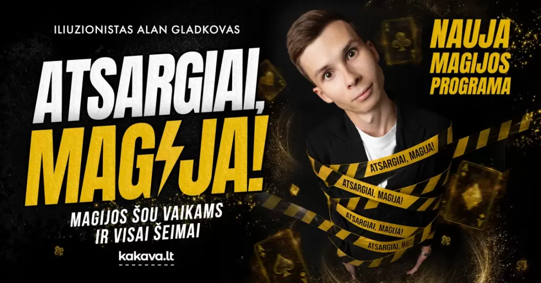 Pirkti bilietus PREMJERA: Atsargiai, Magija! Alytus, Alytaus kultūros centras Lapkritis 21