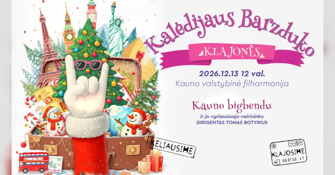 Pirkti bilietus Kalėdijaus Barzduko muzikinės klajonės Kaunas, Kauno valstybinė filharmonija Gruodis 13