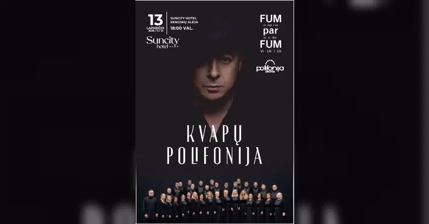 Pirkti bilietus KVAPŲ POLIFONIJA: MUZIKOS, KVAPŲ IR POEZIJOS VAKARAS I Renginių alėja Šiauliai, Suncity hotel Lapkritis 13