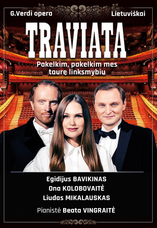 Pirkti bilietus Opera TRAVIATA lietuviškai | Marijampolė Marijampolė, Marijampolės kultūros centras Spalis 17