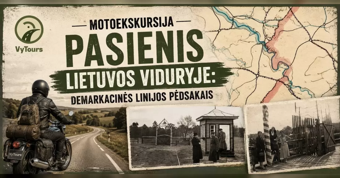 Pirkti bilietus Motoekskursija „Pasienis Lietuvos viduryje: demarkacinės linijos pėdsakais“ Vilnius, Savanorių prospektas 225 Rugsėjis 12