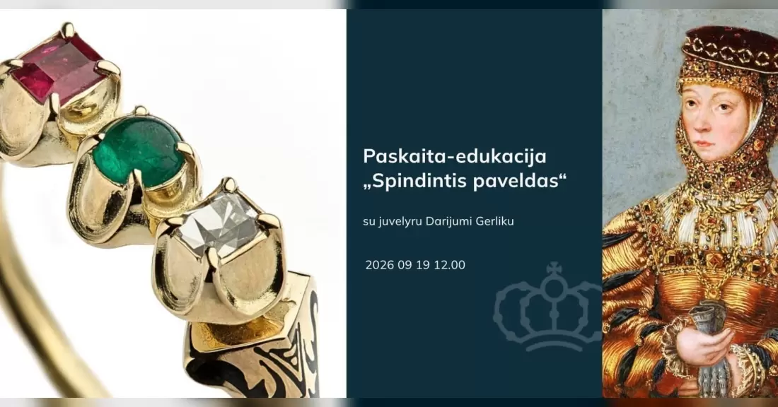 Pirkti bilietus Paskaita-edukacija „Spindintis paveldas“ su juvelyru Darijumi Gerliku Vilnius, Bažnytinio paveldo muziejus Rugsėjis 19