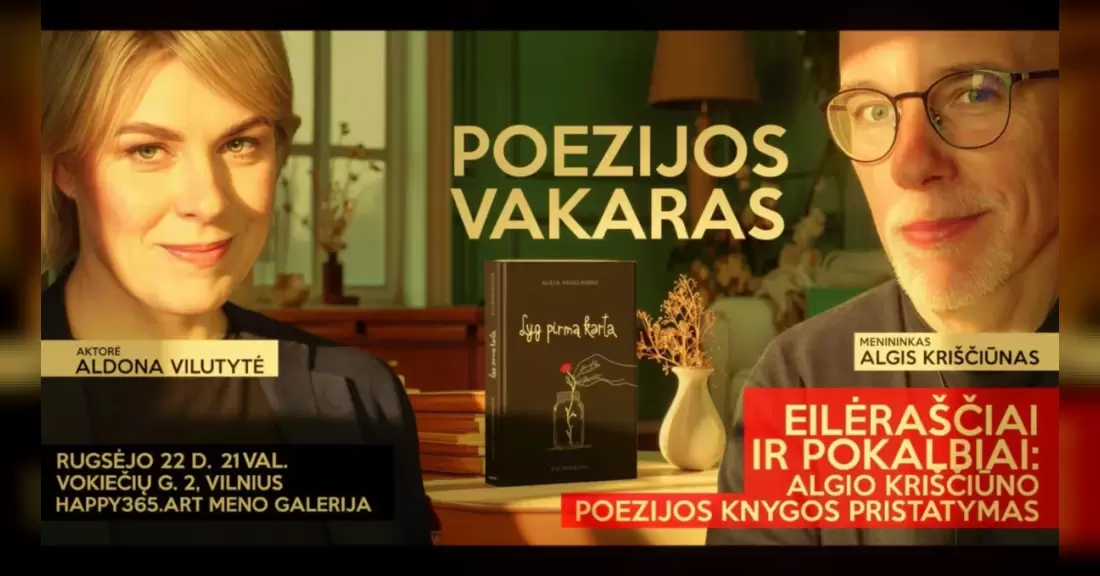 Pirkti bilietus Jaukus menininko Algio Kriščiūno poezijos vakaras 