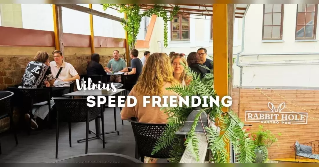 Pirkti bilietus Speed Friending RU Vilnius, Rabbit Hole Gastro Pub Rugsėjis 29
