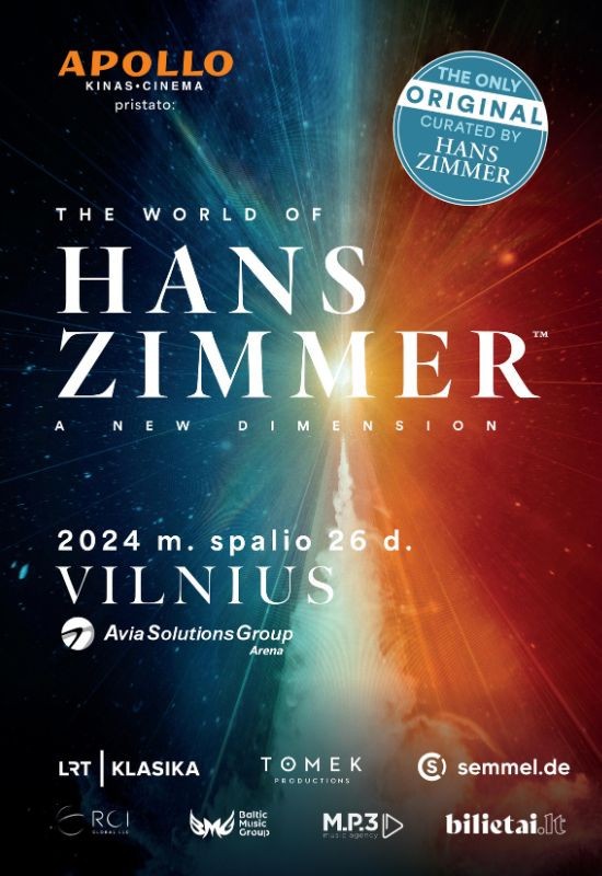 Pirkti bilietus The World of Hans Zimmer - A New Dimension Vilnius, Twinsbet Arena Spalis 26