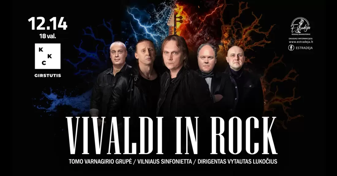 Pirkti bilietus VIVALDI IN ROCK Kaunas, Kauno kultūros centro Girstučio padalinys Gruodis 14