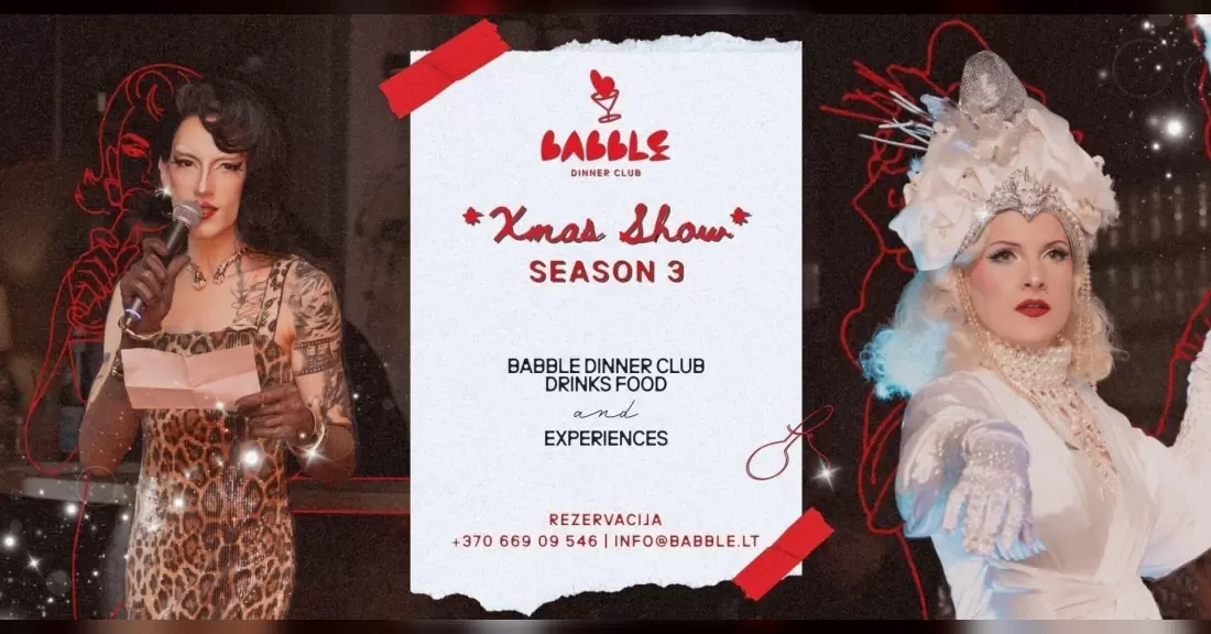 Pirkti bilietus Babble Dinner Club | Xmas Show | 12.19 Vilnius, Babble restoranas Gruodis 19