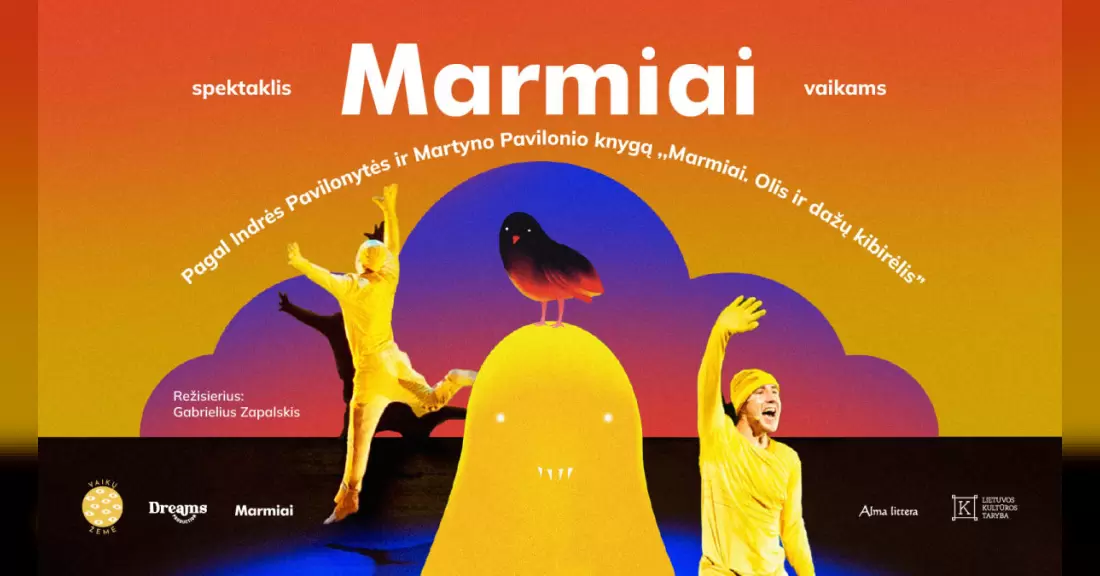 Pirkti bilietus MARMIAI – muzikinis spektaklis vaikams „Olis ir dažų kibirėlis“ rež. G. Zapalskis Klaipėda, Klaipėdos koncertų salė Lapkritis 08