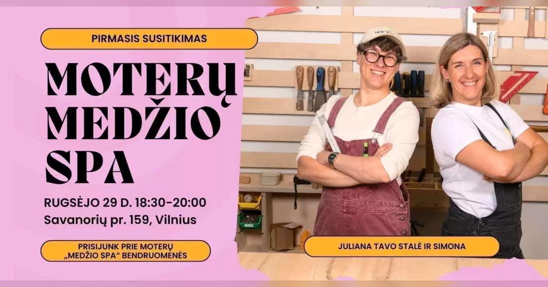 Pirkti bilietus Moterų medžio SPA | Pirmasis susitikimas Vilnius, Savanorių pr. 159-1 Rugsėjis 29