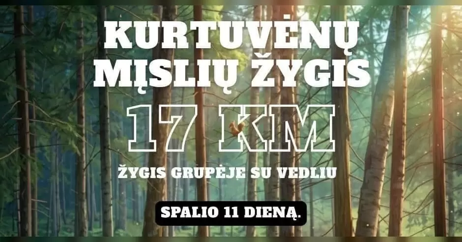 Pirkti bilietus Kurtuvėnų mįslių žygis Kurtuvėnai, P. Višinskio gatvė 22 Spalis 11