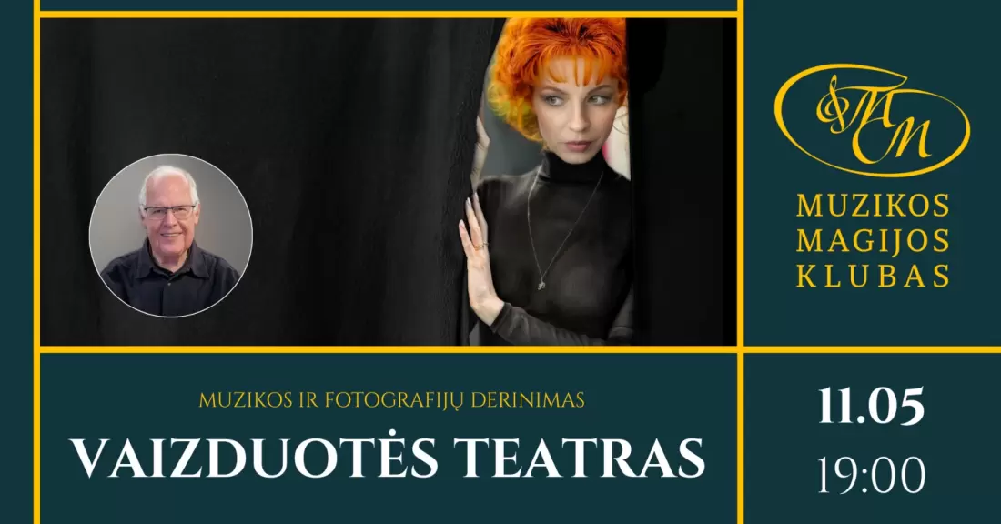 Pirkti bilietus Vaizduotės teatras | Muzikos ir fotografijos derinimas Vilnius, Muzikos magijos klubas Lapkritis 05