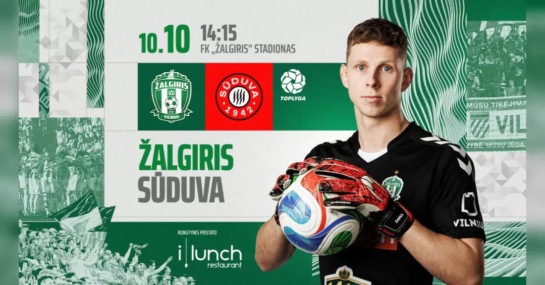 Pirkti bilietus Top lygos rungtynės: FK Žalgiris - Marijampolės Sūduva Vilnius, Žalgirio namų stadionas Spalis 10