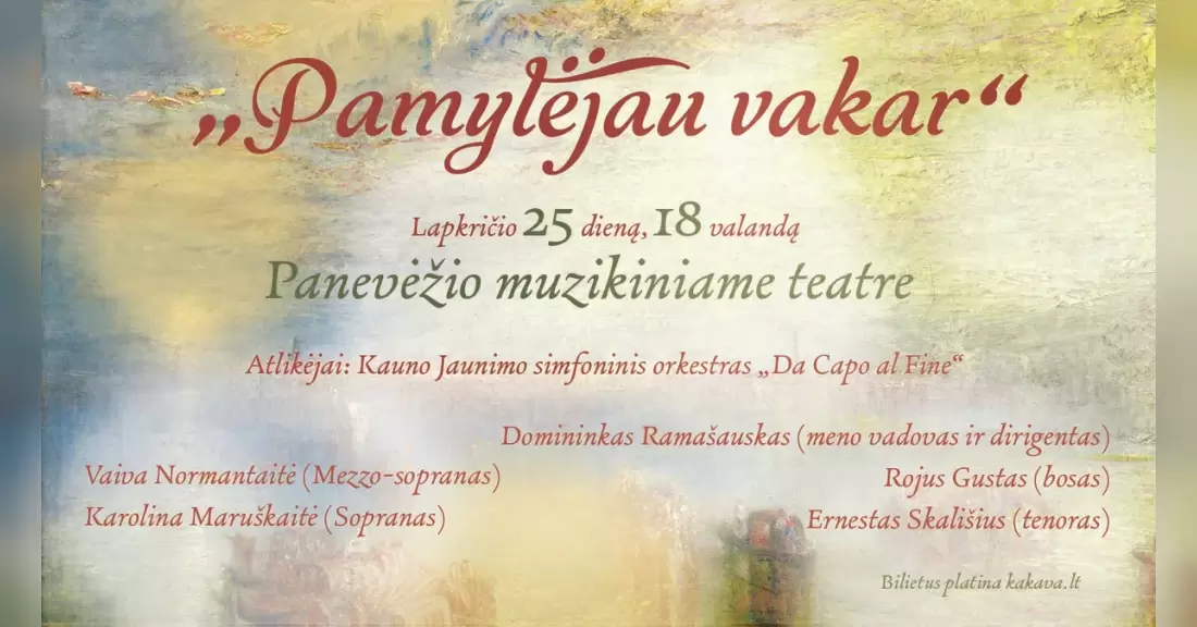 Pirkti bilietus „Pamylėjau vakar“ - Stasio Šimkaus 140-ųjų gimimo metų atidarymas. Panevėžys, Panevėžio muzikinis teatras Lapkritis 25