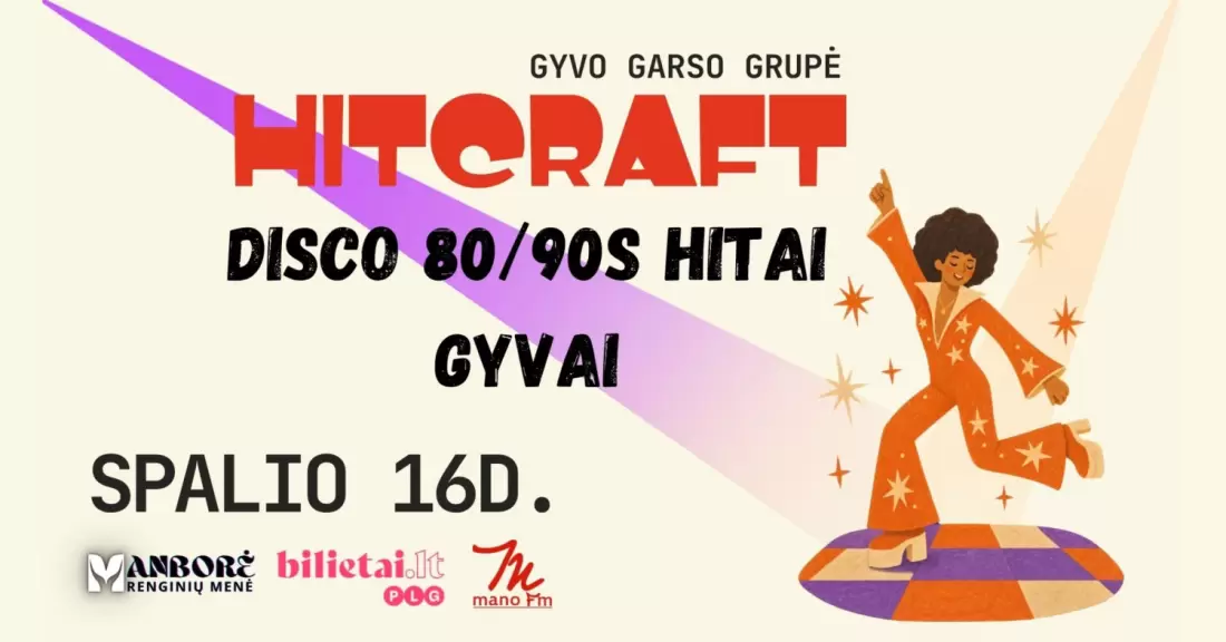 Pirkti bilietus 80/90s DISCO | Gyvos muzikos koncertas su grupe 