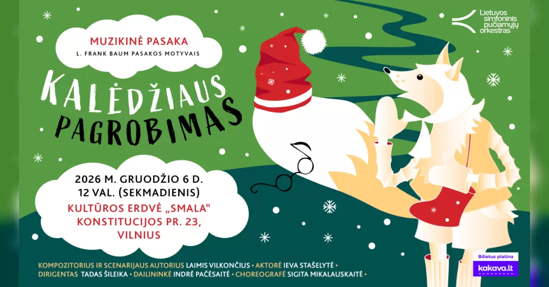 Pirkti bilietus MUZIKINĖ PASAKA „KALĖDŽIAUS PAGROBIMAS“ Vilnius, SMALA Gruodis 06
