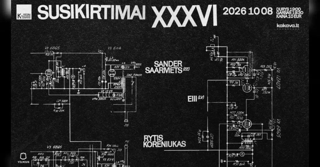 Pirkti bilietus SUSIKIRTIMAI XXXVI | EIII (LV) + SANDER SAARMETS (EE) + Rytis Koreniukas Vilnius, Kirtimų kultūros centras Spalis 08