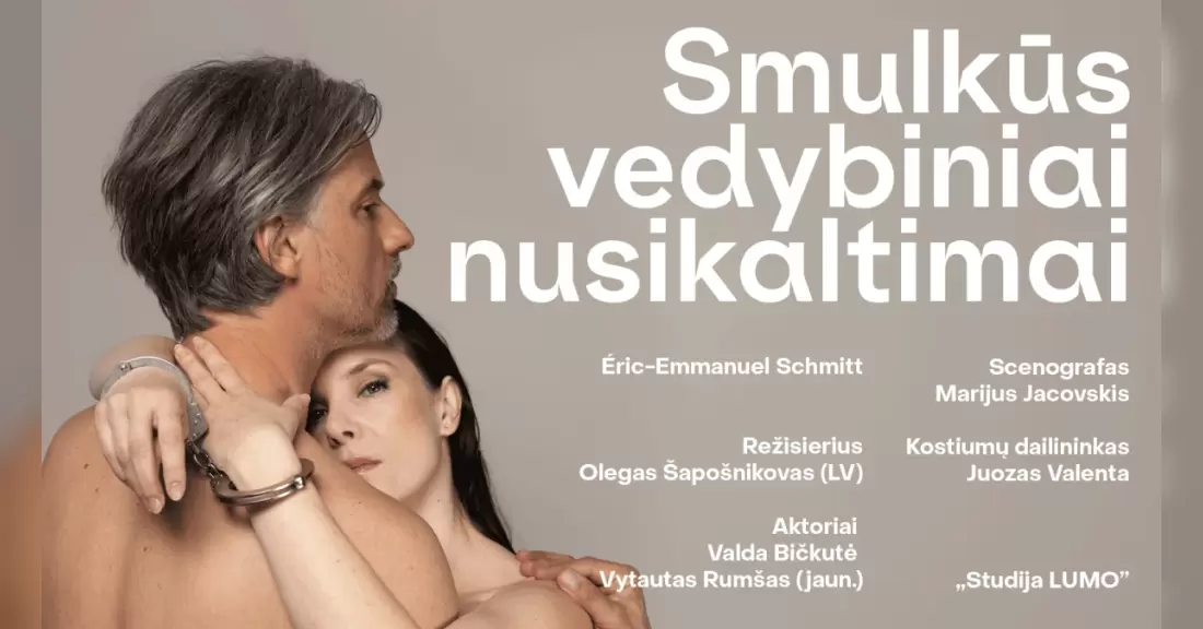 Pirkti bilietus PREMJERA Smulkūs Vedybiniai Nusikaltimai | Panevėžys Vilnius, SMALA Lapkritis 20