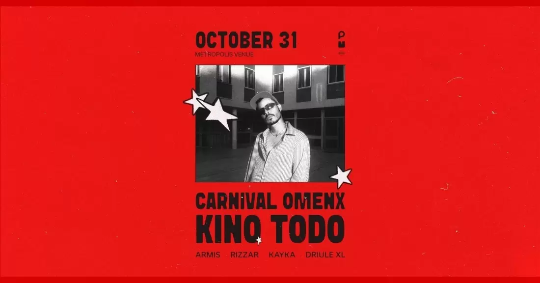 Pirkti bilietus OMENX CARNIVAL.: KINO TODO Kaunas, Metropolis venue Spalis 31 - Lapkritis 01