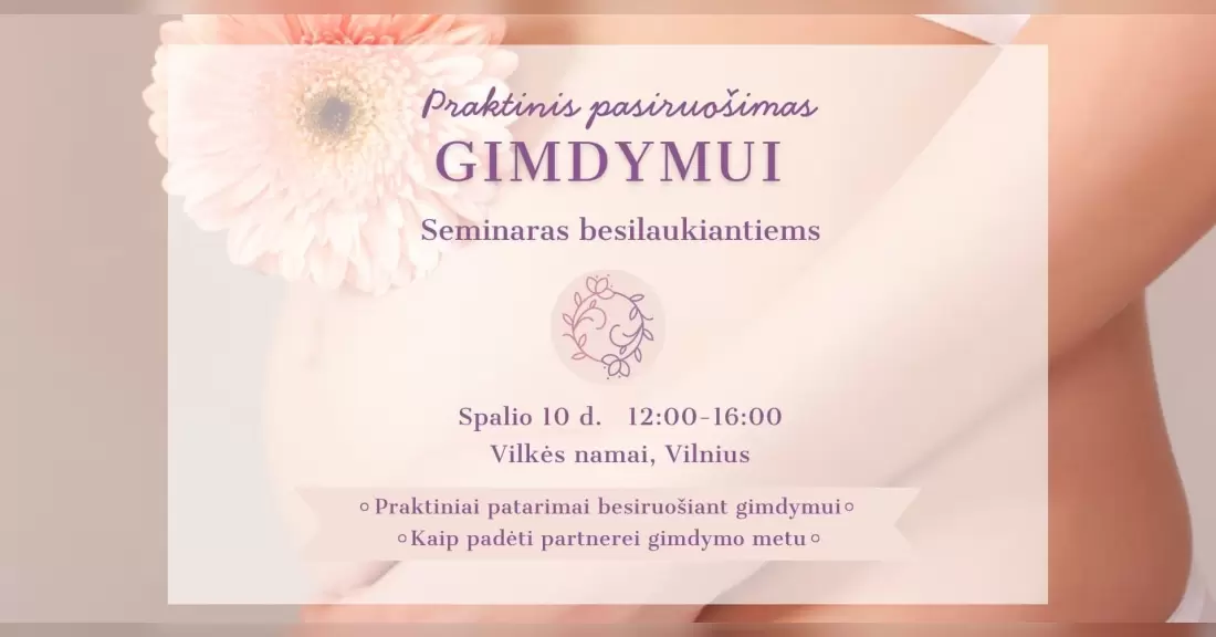 Pirkti bilietus Seminaras besilaukiantiems 