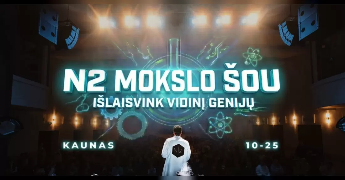 Pirkti bilietus N2 MOKSLO ŠOU KAUNE Kaunas, KKC / Kauno Kultūros Centras Spalis 25