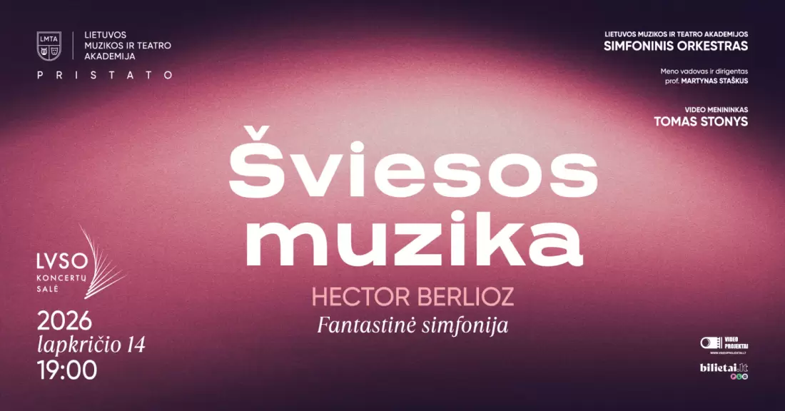 Pirkti bilietus ŠVIESOS MUZIKA Vilnius, LVSO koncertų salė Lapkritis 14