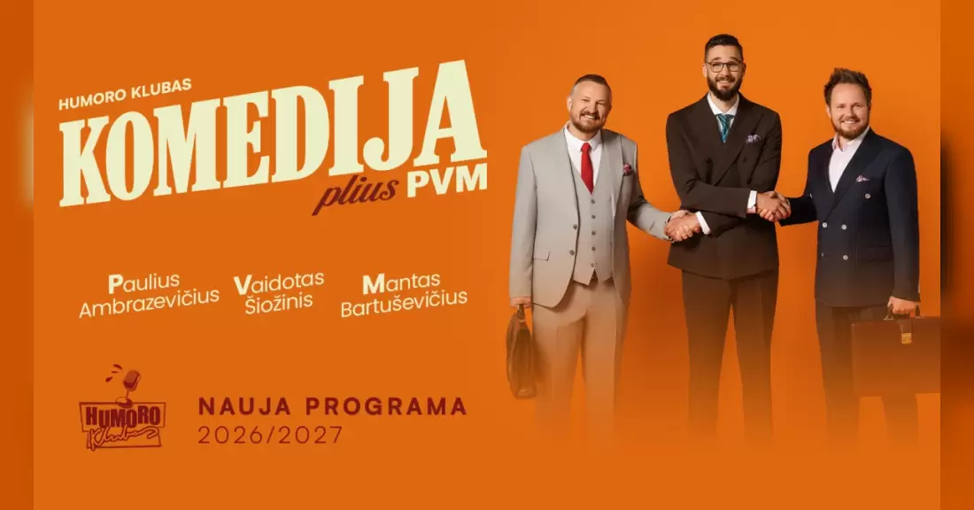 Pirkti bilietus „Humoro klubas“ su programa „Komedija plius PVM“ Elektrėnai, Elektrėnų kultūros centras 2027 Balandis 03