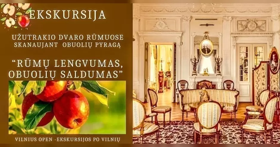 Pirkti bilietus Ekskursija Užutrakio dvaro rūmuose skanaujant obuolių pyragą: 