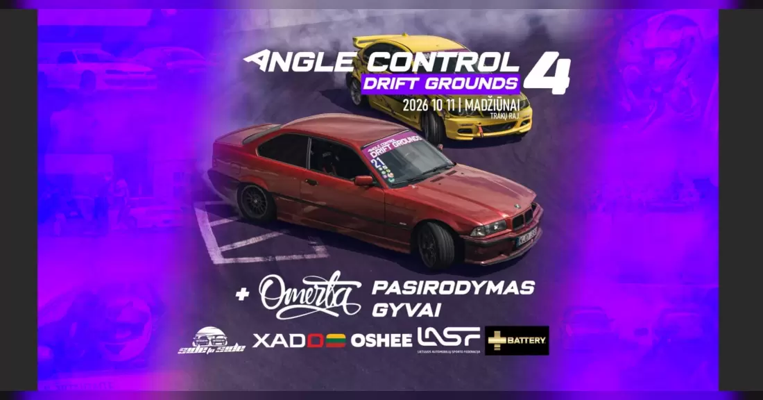Pirkti bilietus DRIFT GROUNDS 4: Sezono finalas + OMERTA gyvai! Madžiūnai, Drift Park Madžiūnai Spalis 11