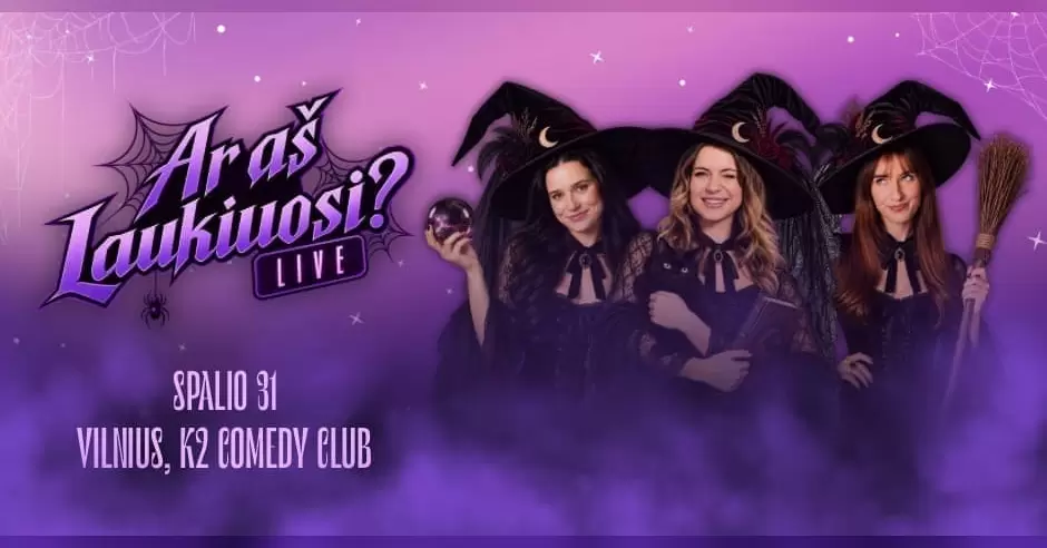 Pirkti bilietus AR AŠ LAUKIUOSI? LIVE | VILNIUS Vilnius, K2 Comedy Club Spalis 31
