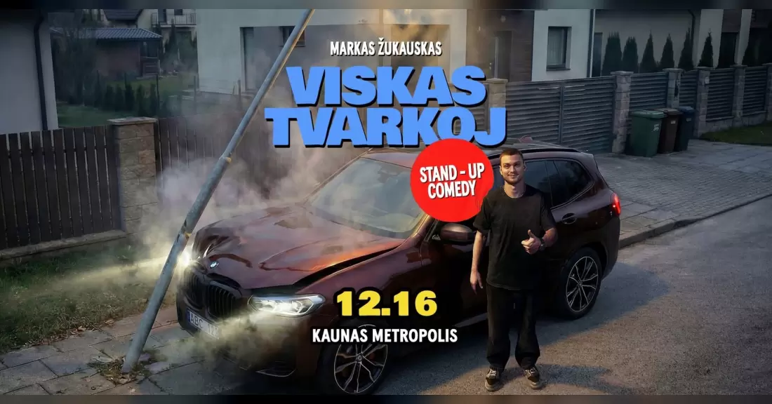 Pirkti bilietus Markas Žukauskas “Viskas Tvarkoj” Stand up Kaunas Kaunas, Metropolis Gruodis 16
