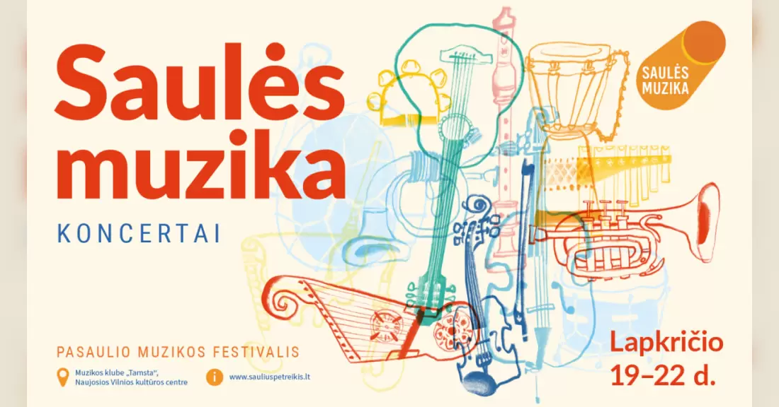 Pirkti bilietus Saulės muzika | Pasaulio muzikos festivalis Vilnius, Naujosios Vilnios kultūros centras Lapkritis 21