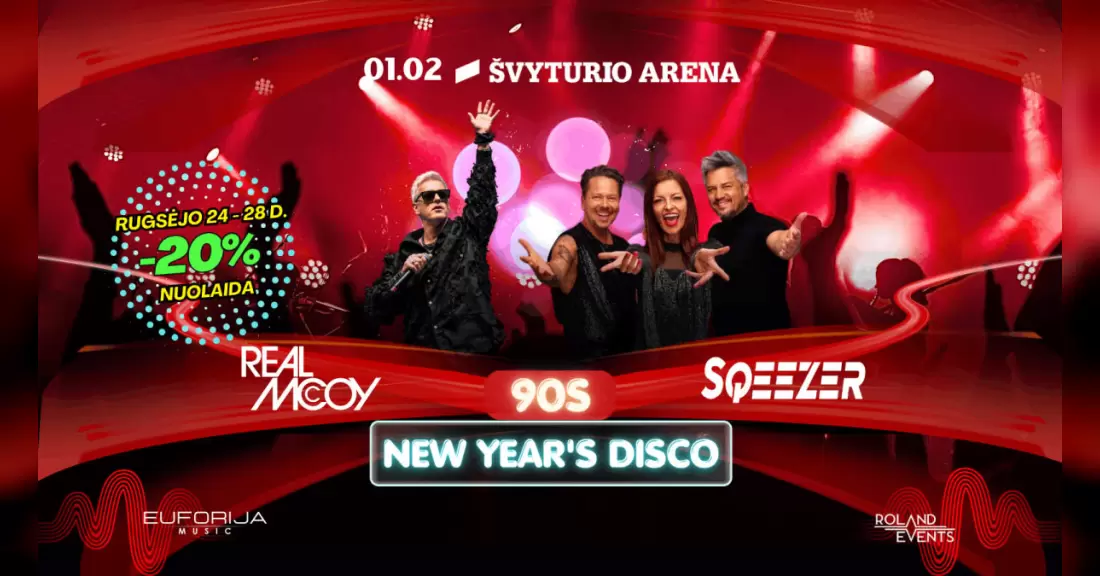 Pirkti bilietus REAL MCCOY x SQEEZER Klaipėda, Klaipėdos Švyturio arena 2027 Sausis 02