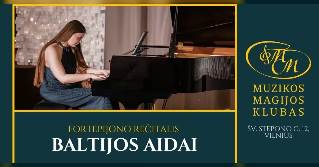 Pirkti bilietus RE:TURN | Fortepijono rečitalis „Baltijos aidai“ Vilnius, Muzikos magijos klubas Spalis 15